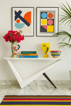 Load image into Gallery viewer, Flow Bespoke Luxury Console Table handcrafted in Britain featuring flowing architectural lines and contemporary design for luxury interior design projects and sophisticated London living.
