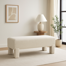 Load image into Gallery viewer, Handmade luxury upholstered bench for bespoke interiors
