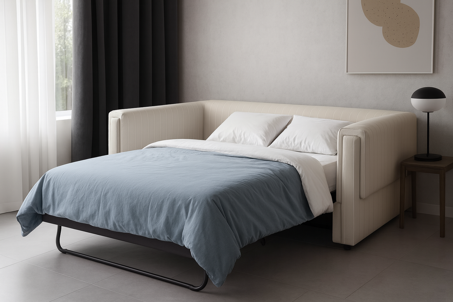 Luxury sofa bed for contemporary living room or guest room