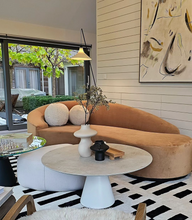 Load image into Gallery viewer, Palma Sofa styled in elegant London living room – bespoke furniture for interior designers
