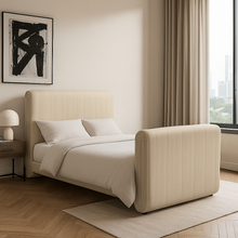 Load image into Gallery viewer, Riga luxury bespoke bed modern design for bright interiors

