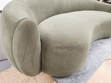 Load image into Gallery viewer, Skyline Sofa styled in elegant London living room – bespoke furniture for interior designers
