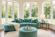 Load image into Gallery viewer, Luxury bespoke Soledad Sofa in premium fabric – curved designer sofa for London interiors
