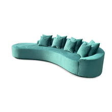 Load image into Gallery viewer, Luxury bespoke Soledad Sofa in premium fabric – curved designer sofa for London interiors
