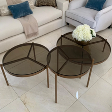 Load image into Gallery viewer, Ulysses bespoke luxury coffee table handcrafted in Britain for luxury interior design, contemporary London living, bespoke furniture projects, and sophisticated luxury lifestyle interiors.
