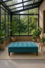 Load image into Gallery viewer, Vera bespoke luxury ottoman handmade in Britain
