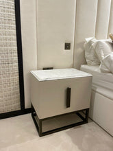 Load image into Gallery viewer, Billington luxury bespoke bedside table with marble top
