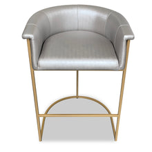 Load image into Gallery viewer, British made bespoke furniture Bronx Bar Stool handcrafted UK
