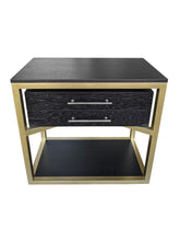 Load image into Gallery viewer, Laryssens luxury bespoke bedside table open frame design
