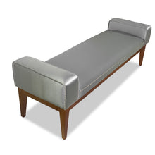 Load image into Gallery viewer, Luxury Bespoke Bench in solid oak beech walnut wood made to order in London
