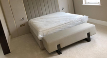 Load image into Gallery viewer, Handmade British designer bench with premium upholstery
