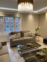 Load image into Gallery viewer, Luxury bespoke Hampton Sofa in fabric – 3-seat sofa for London home interior
