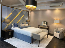 Load image into Gallery viewer, Kent luxury bed base upholstered bespoke furniture made in Britain
