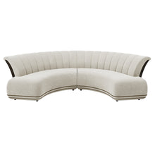 Load image into Gallery viewer, Melrose Sofa styled in modern London living room – bespoke furniture for interior designers

