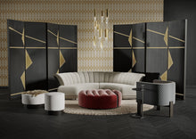 Load image into Gallery viewer, Luxury bespoke Melrose Sofa – elegant curved designer sofa for London interiors
