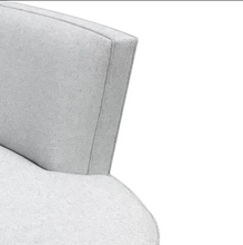 Load image into Gallery viewer, Luxury bespoke Sonoma Sofa in premium fabric – curved designer sofa for London interiors
